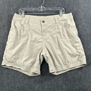 Kuhl Kontra Shorts Women's 14 Khaki 7" Inseam Hiking Trail Outdoor